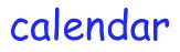 [calendar] 
